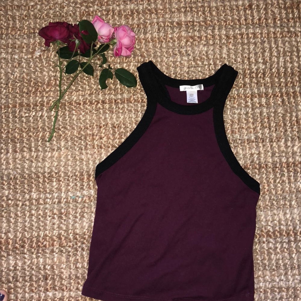 High neck crop top